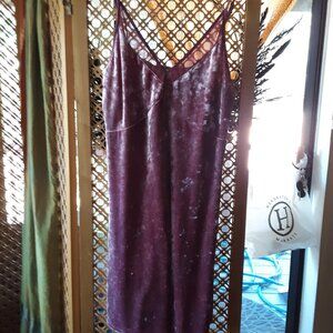 Dusty Pink with Sheer accents stretch velvet short dress